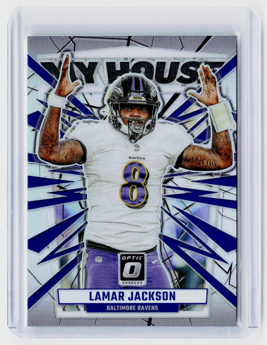 2023 Panini Donruss Optic Football Lamar Jackson #17 Baltimore Ravens - front