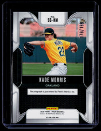 2025 Panini Prizm Baseball Sensational Signatures Kade Morris Auto SS-KM /199 - back