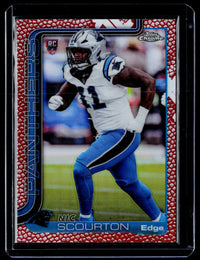 2025 Topps Chrome Nic Scourton #353 Etch Variation Rookie Card - front