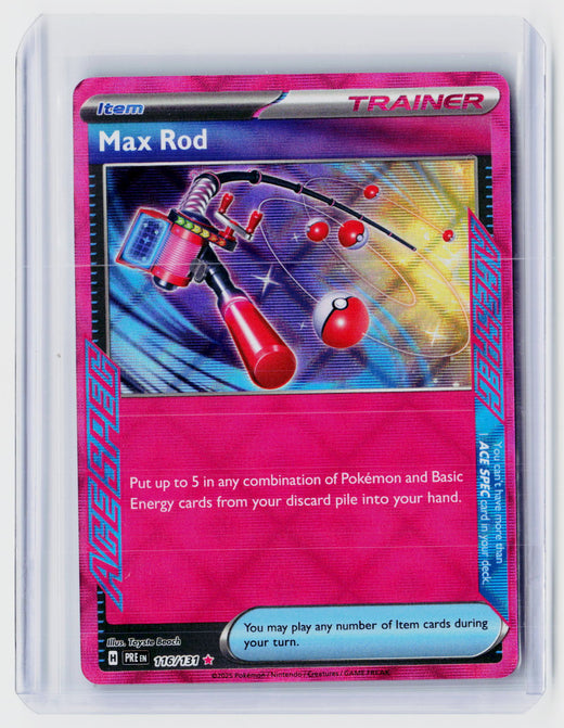 2025 Pokémon TCG Prismatic Evolutions Max Rod #116/131 - front