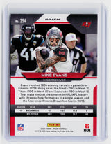 2020 Panini Prizm Football Mike Evans #254 Green Prizm Tampa Bay Buccaneers - back