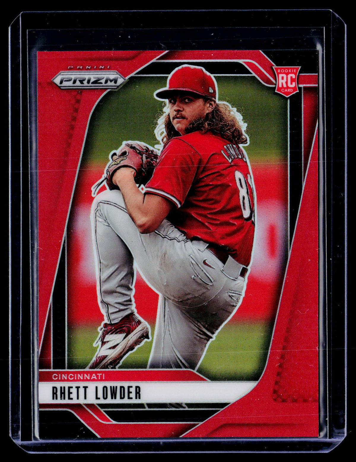 2025 Panini Prizm Baseball Rhett Lowder #268 Red Prizm Rookie /299 - front