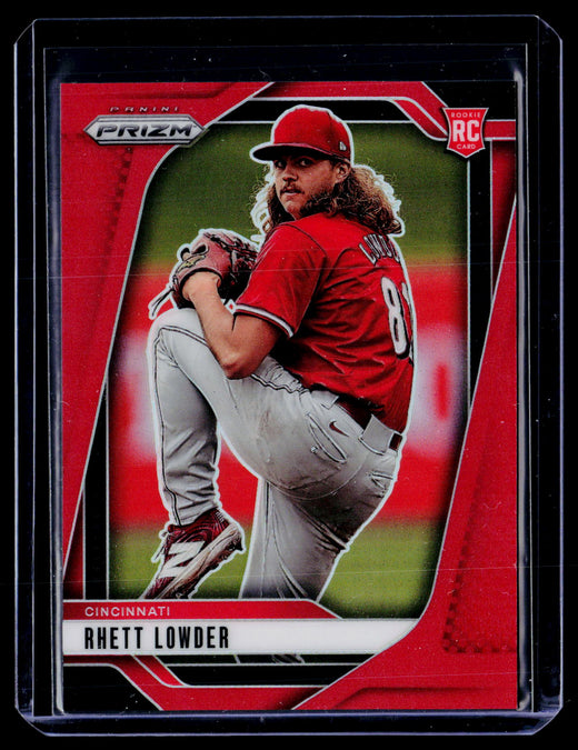 2025 Panini Prizm Baseball Rhett Lowder #268 Red Prizm Rookie /299 - front