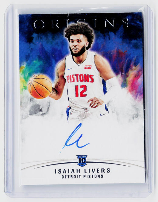 2021-22 Panini Origins Isaiah Livers Rookie Autographs RA-LIV RC Auto - front