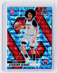 2024-25 Panini Mosaic Kyshawn George Rookie #247 Washington Wizards - front