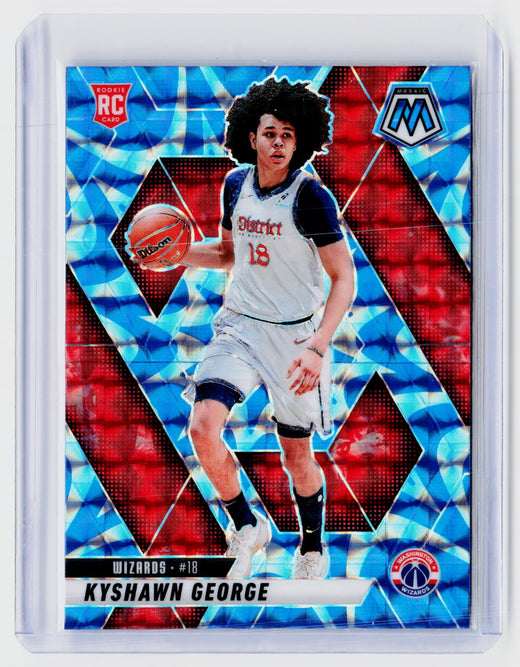 2024-25 Panini Mosaic Kyshawn George Rookie #247 Washington Wizards - front