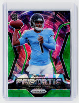 2025 Panini Prizm Football Cam Ward Rookie Green Prizm #4 Tennessee Titans - front