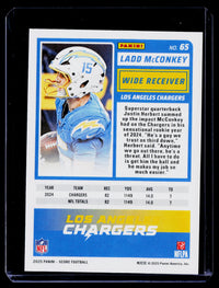 2025 Panini Score Football Ladd McConkey #65 Artist's Proof /35 - back