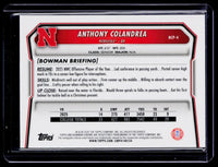 2026 Topps Bowman Chrome Anthony Colandrea BCP-4 Nebraska - back