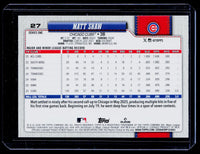 2026 Topps Series One Matt Shaw #27 Chicago Cubs Baseball Card - back