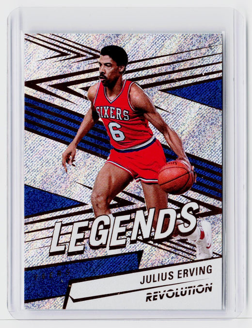 2024-25 Panini Revolution Basketball Julius Erving Legends Fractal #153 - front