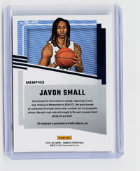2025-26 Panini Donruss Basketball Significant Signatures Javon Small Rookie Autograph #SS-JVS - back