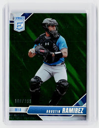 2026 Panini Donruss Elite Baseball Agustin Ramirez #37 /399 Miami Marlins RC - front