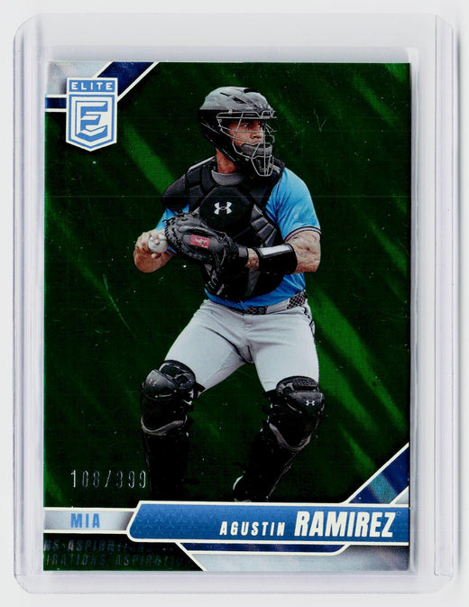2026 Panini Donruss Elite Baseball Agustin Ramirez #37 /399 Miami Marlins RC - front