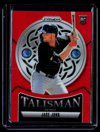 2025 Panini Prizm Baseball Talisman Jace Jung Red Prizm #7 Rookie /199 - front