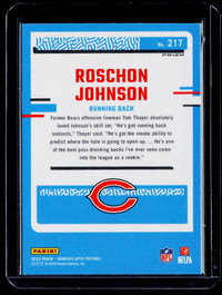 2023 Panini Donruss Optic Rated Rookie Roschon Johnson #217 Chicago Bears - back