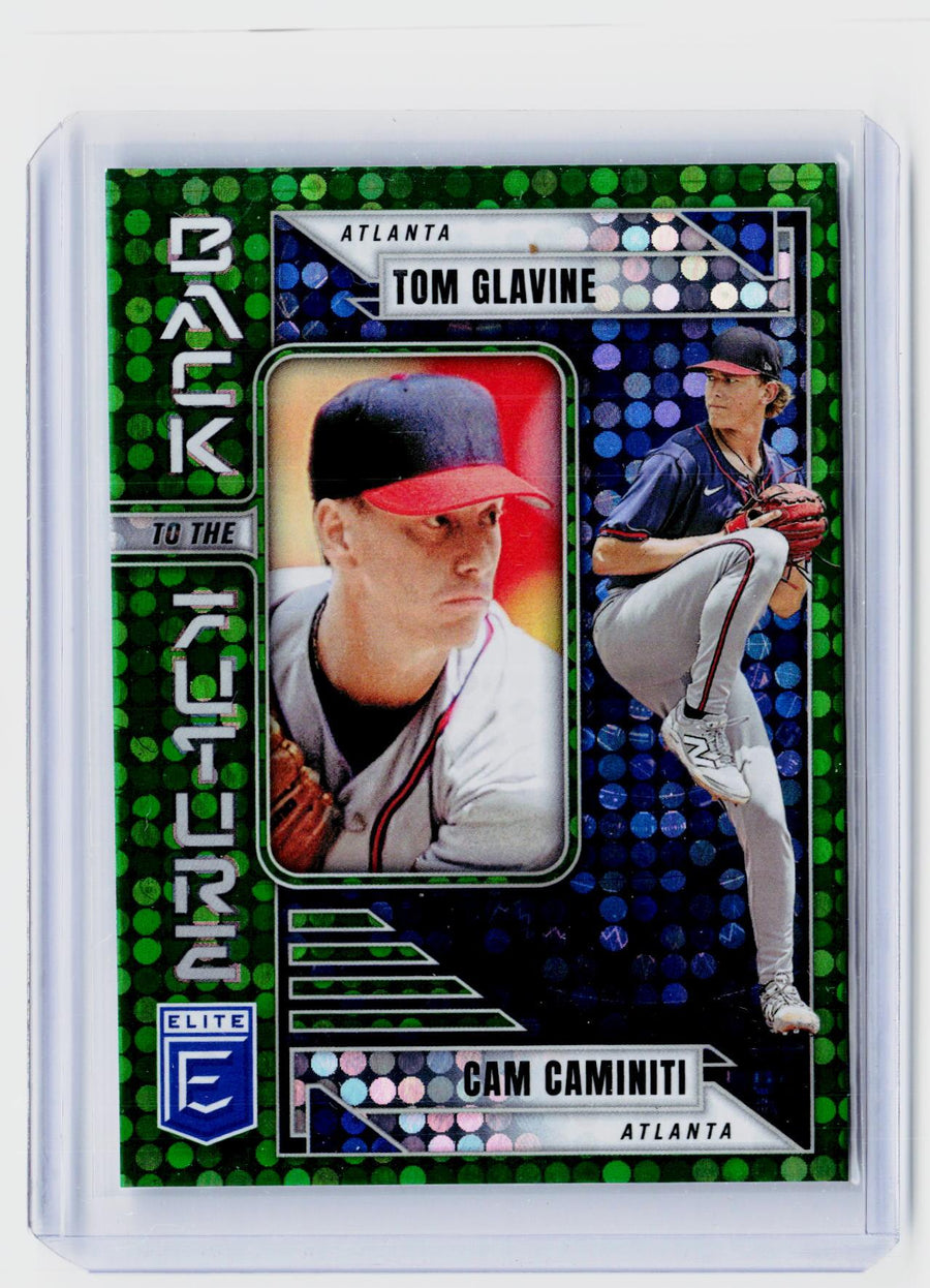 2026 Panini Donruss Elite Baseball Back to the Future #5 Tom Glavine / Cam Caminiti - front