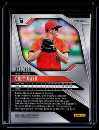 2025 Panini Prizm Baseball Coby Mayo Rookie Pulsar Prizms #70 322/499 - back