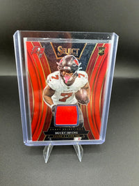 2024 Panini Select Draft Selections Memorabilia Bucky Irving RC Red Prizm DSM-BIG - front