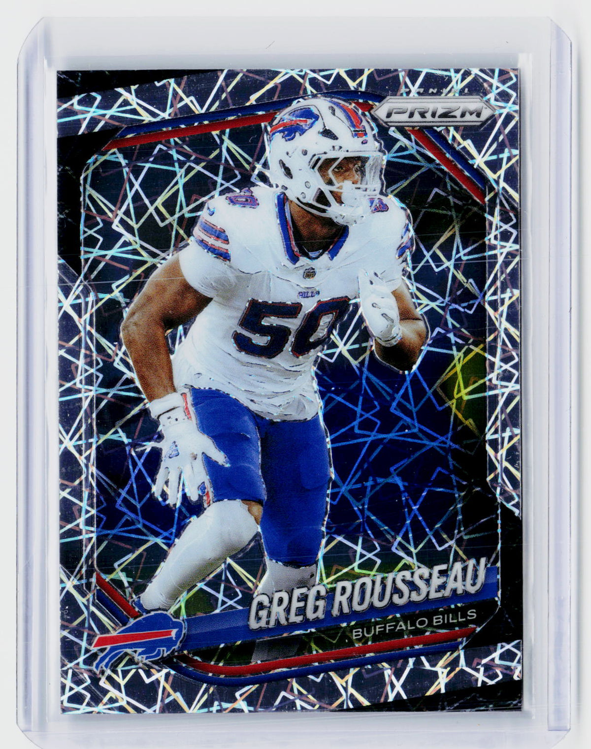 2025 Panini Prizm Football Greg Rousseau #9 Buffalo Bills - front