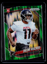 2025 Panini Prizm Football Jalon Walker Green Wave Prizm Rookie #398 - front