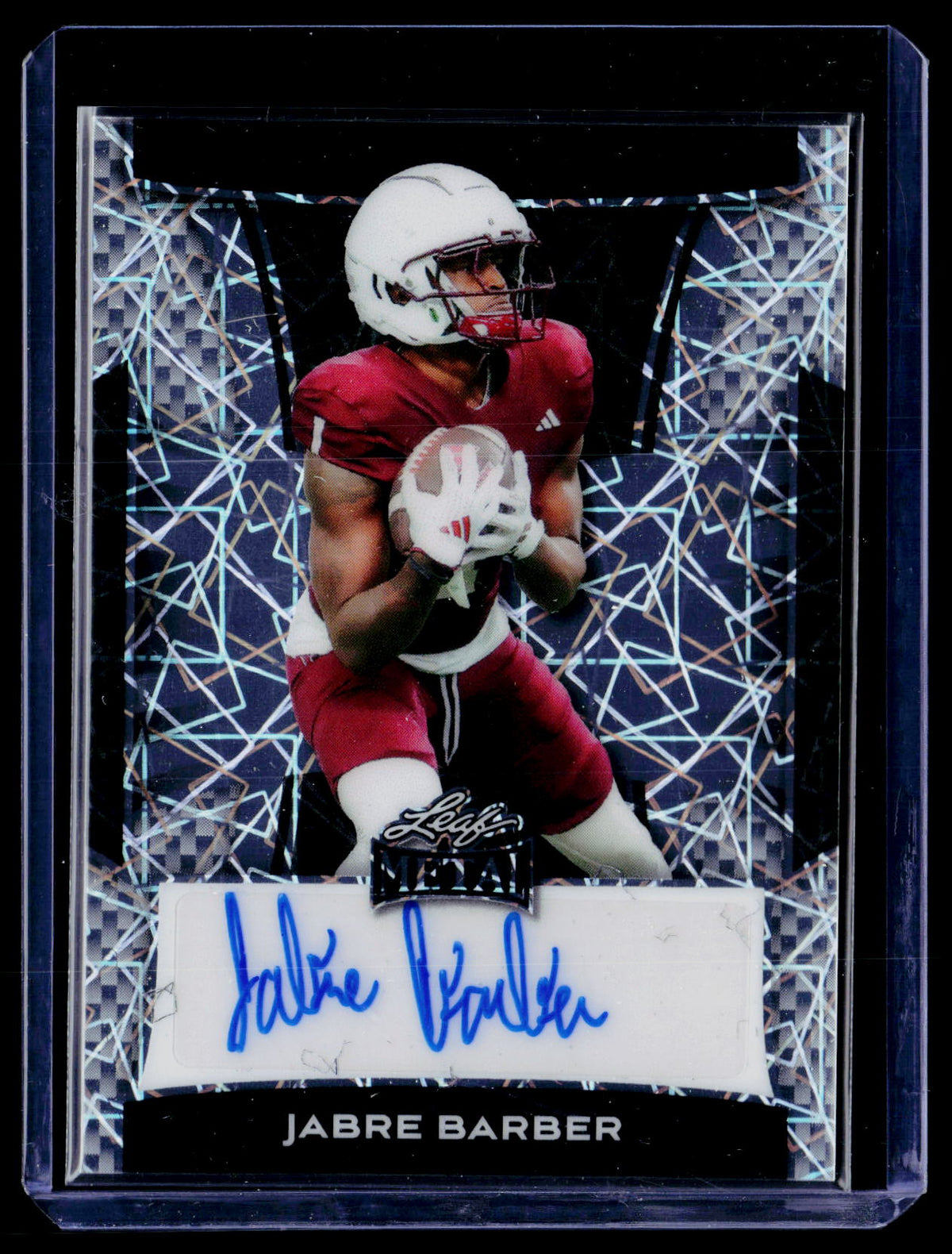 2025 Leaf Metal Jabre Barber Autograph Card BA-JB2 - front