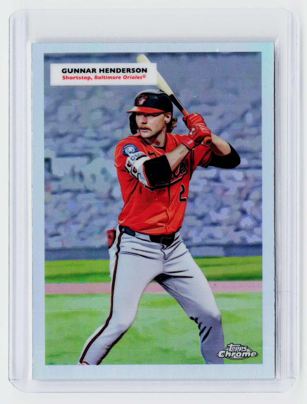 2025 Topps Chrome 1955 Topps Baseball Gunnar Henderson #55DH-13 Baltimore Orioles - front