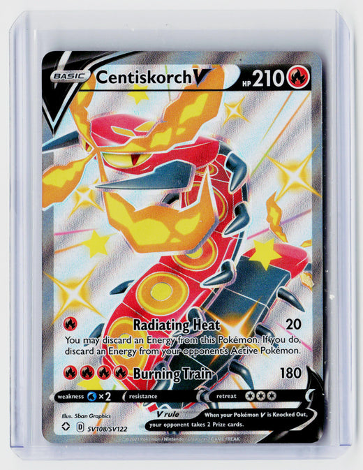 2021 Pokémon Shining Fates Shiny Vault Centiskorch V SV108/SV122 - front