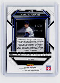 2023 Panini Prizm Baseball Fergie Jenkins Purple Prizm #290 /99 - back