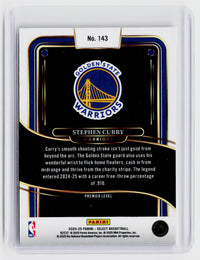 2024-25 Panini Select Basketball Stephen Curry Premier Level #143 Golden State Warriors - back