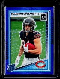 2025 Panini Donruss Optic Rated Rookie Colston Loveland #204 Chicago Bears - front