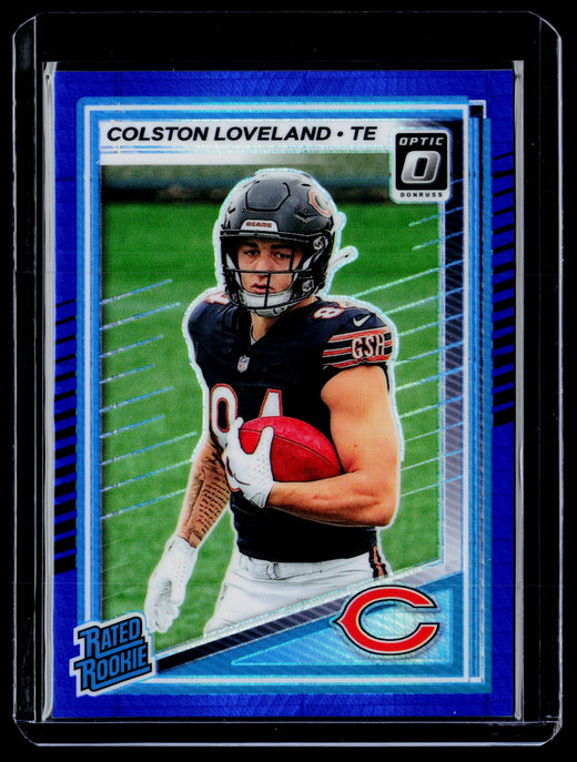 2025 Panini Donruss Optic Rated Rookie Colston Loveland #204 Chicago Bears - front