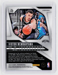 2024-25 Panini Prizm Basketball Victor Wembanyama #172 San Antonio Spurs - back
