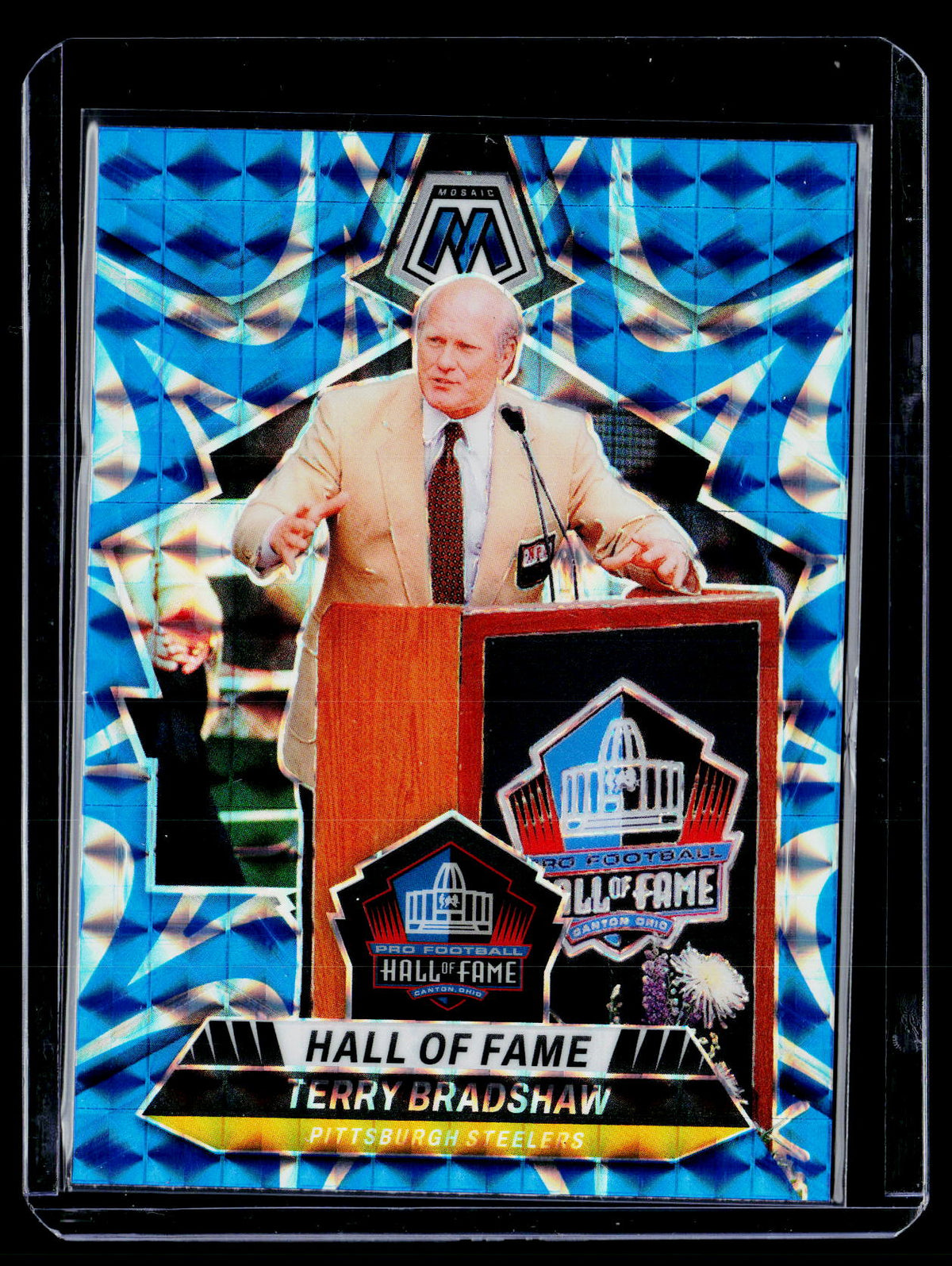 2024 Panini Mosaic Football Hall of Fame Terry Bradshaw #296 - front