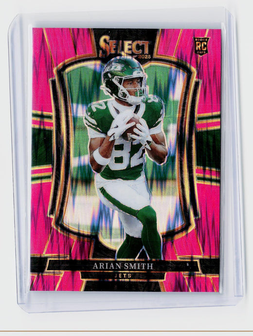 2025 Panini Select Football Arian Smith Rookie Premier Level #177 New York Jets - front