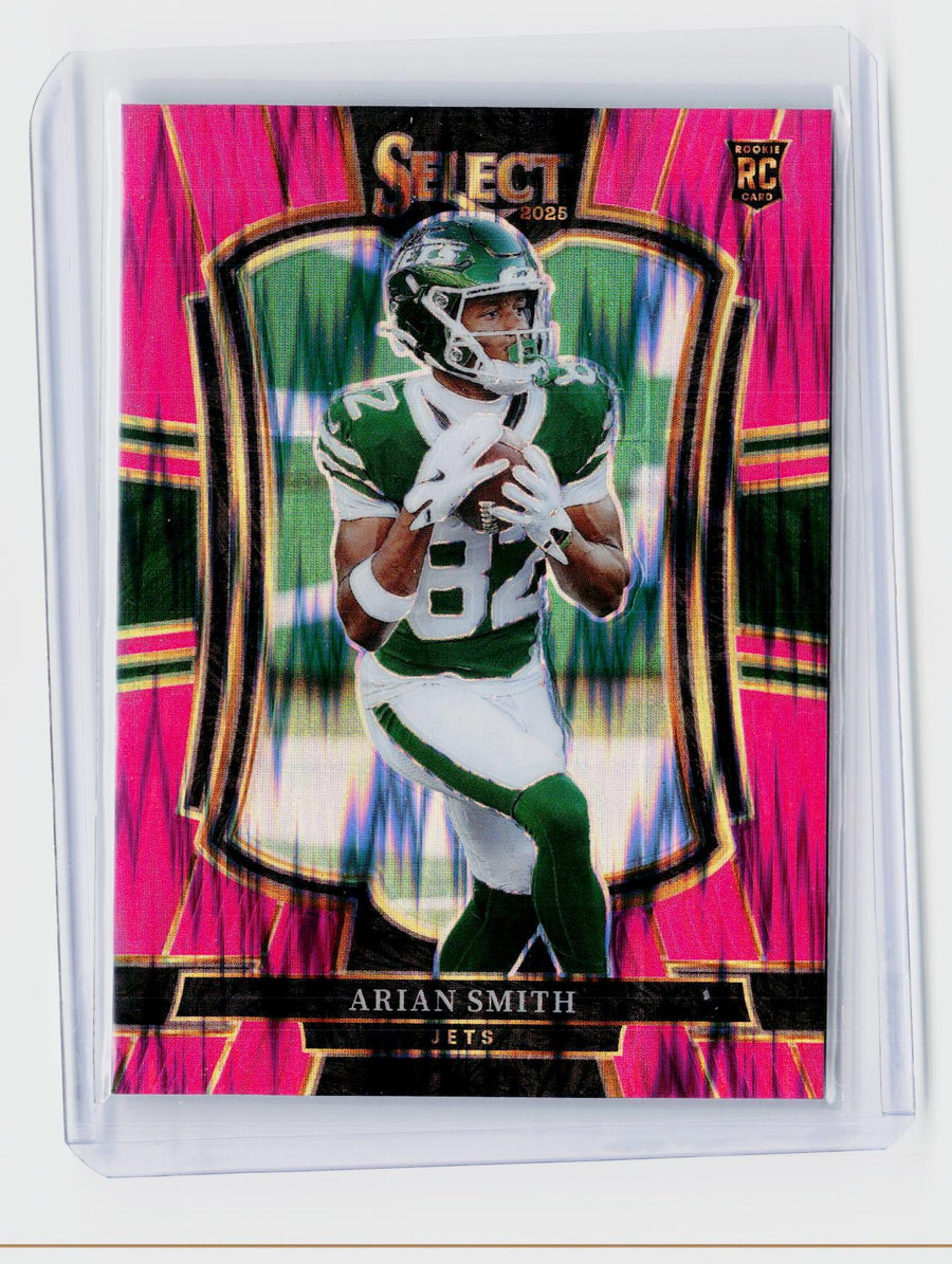 2025 Panini Select Football Arian Smith Rookie Premier Level #177 New York Jets - front