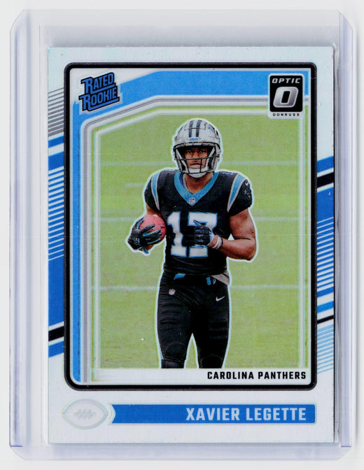2024 Panini Donruss Optic Football Xavier Legette Rated Rookie #299 Carolina Panthers - front