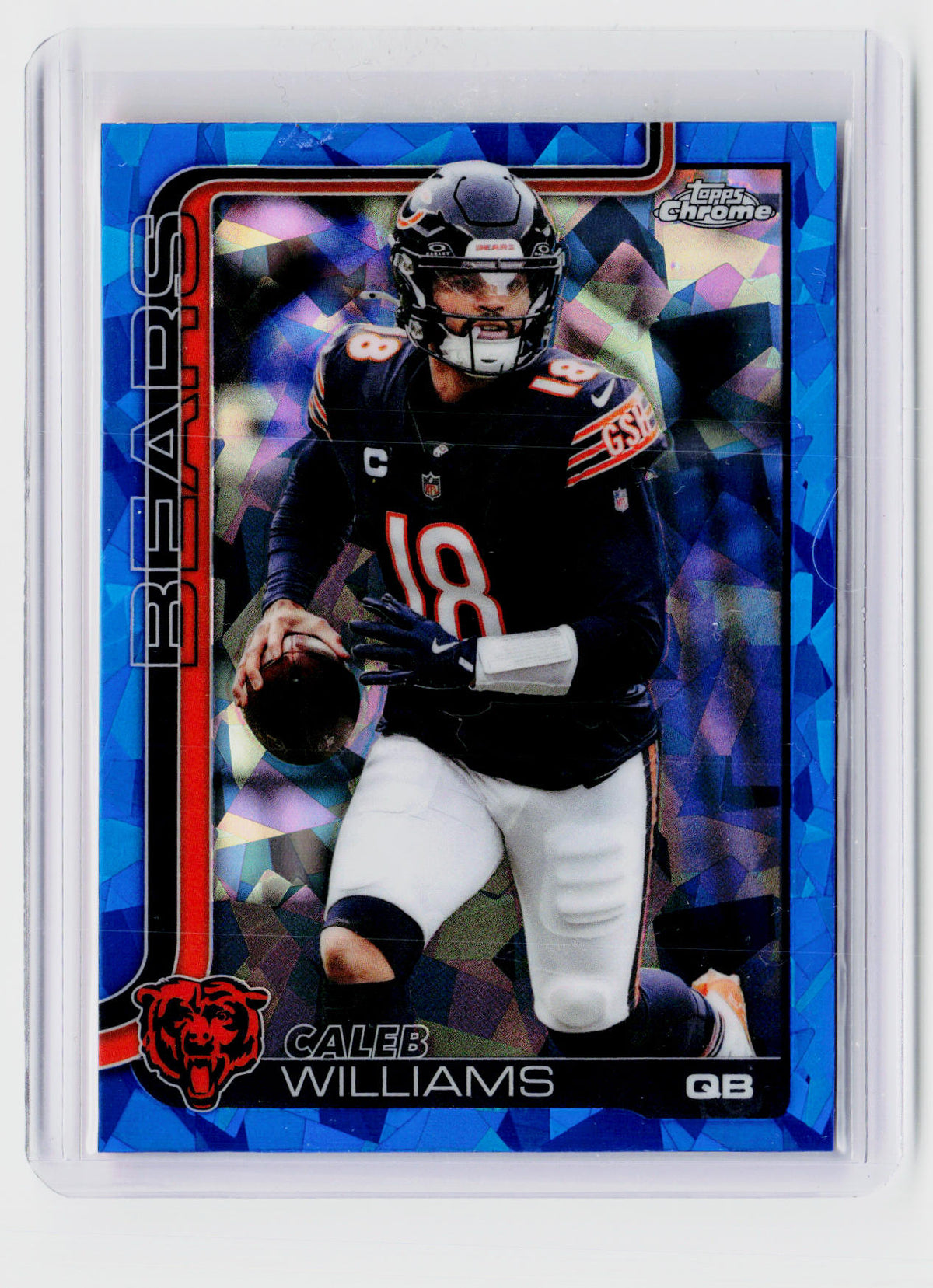 2025 Topps Chrome Caleb Williams #52 Chicago Bears - front