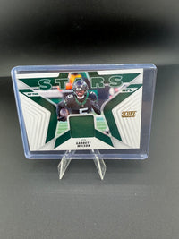 2025 Panini Score Stars of the NFL Garrett Wilson New York Jets Memorabilia Card SNJ-GWN - front