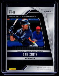 2025 Panini Prizm Baseball Prospect Signatures Cam Smith Autograph Rookie #PS-CS - back