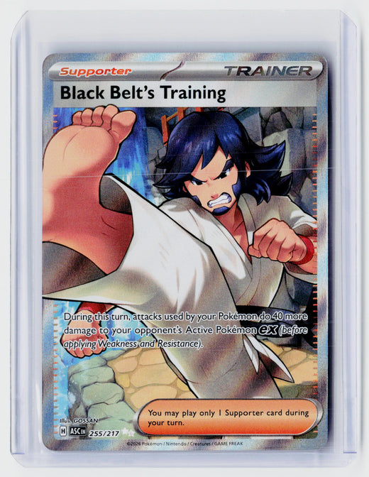 2025 Pokémon Destined Rivals Black Belt's Training 255/217 Special Illustration Rare - front