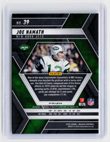 2025 Panini Mosaic Football Joe Namath Genesis #39 New York Jets - back