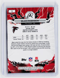 2026 Topps Ripped Football Bijan Robinson #5 Atlanta Falcons - back