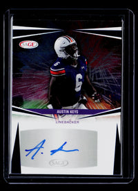 2025 SAGE Collectibles Autograph Austin Keys Auburn #A-AK - front