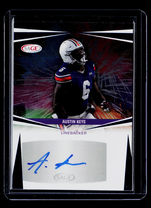 2025 SAGE Collectibles Autograph Austin Keys Auburn #A-AK - front