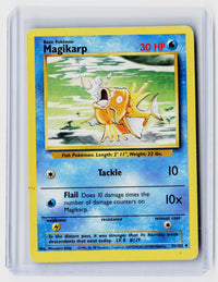 1999 Pokémon Base Set Magikarp 35/102 Wizards of the Coast - front