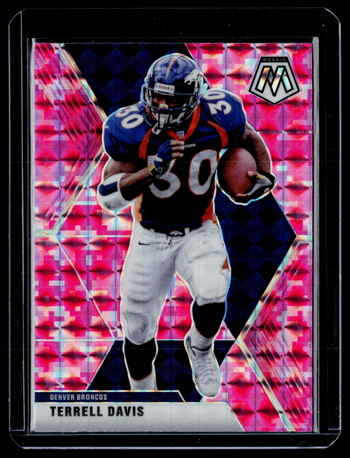 2020 Panini Mosaic Football Terrell Davis #68 Denver Broncos - front