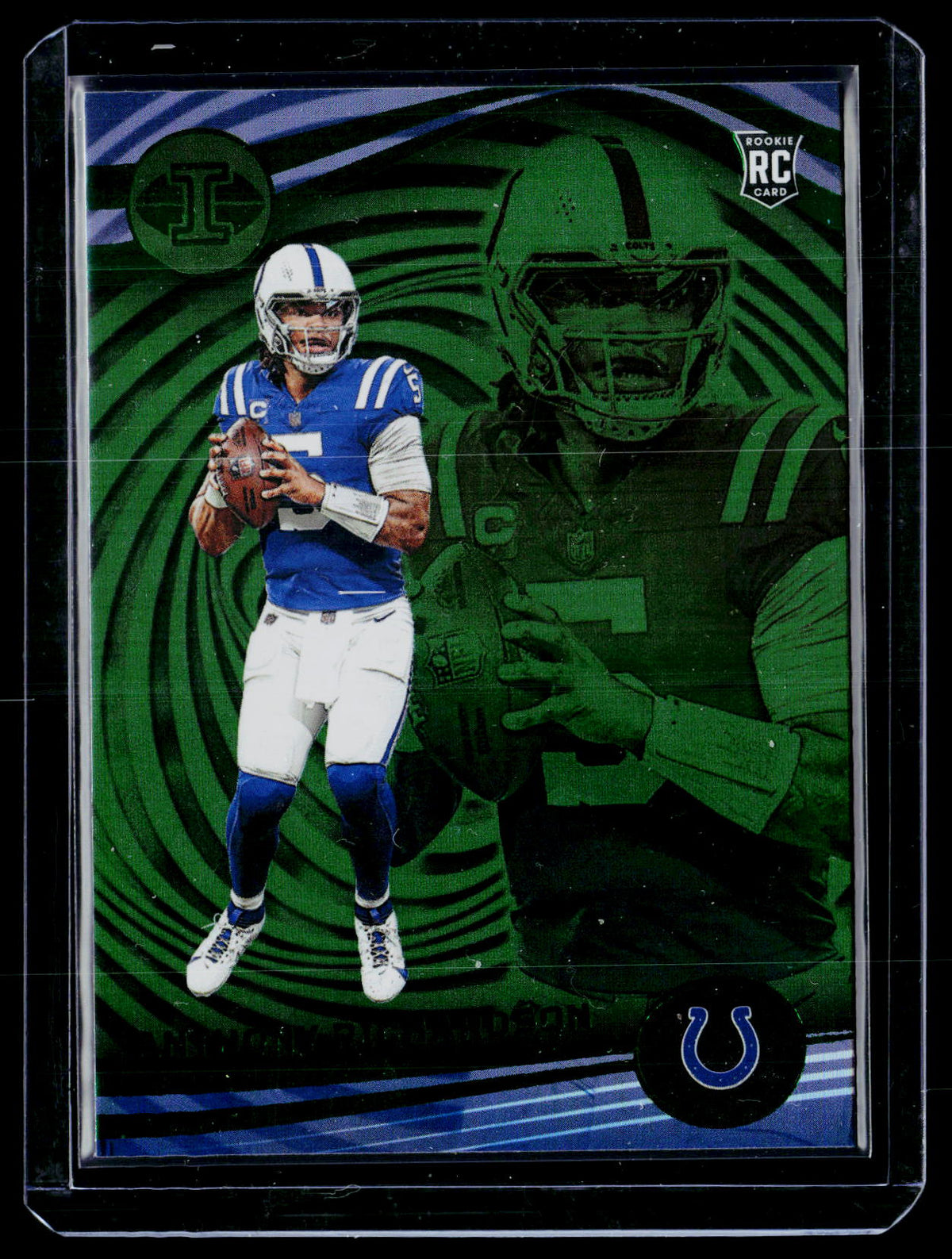 2023 Panini Illusions Football Anthony Richardson Green Rookie #46 - front