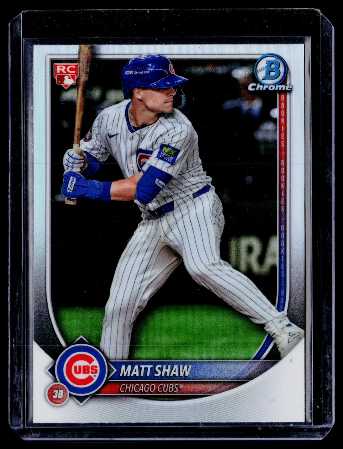 2025 Topps Bowman Chrome Matt Shaw RC #46 Chicago Cubs - front