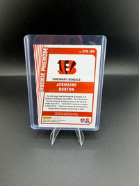 2024 Panini Donruss Optic Rookie Phenom Jermaine Burton Blue Hyper RPB-JBN Rookie Memorabilia Card - back